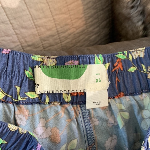 Anthropologie high waist Flowy boho floral Bermuda comfy flowy shorts XS - Picture 4 of 12